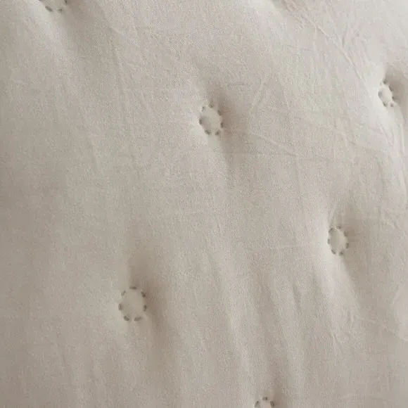 Soft Sherpa Bedspread with Circles - Cream