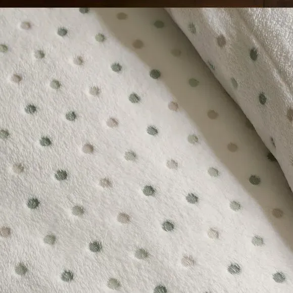 Spot Duvet Cover Set with Pillowcase - Cream, Fleece