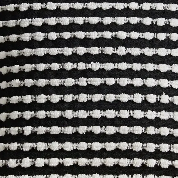 Stab Stitch Cushion - Black