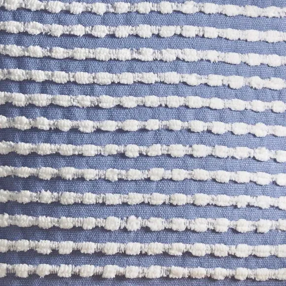 Stab Stitch Cushion - Blue