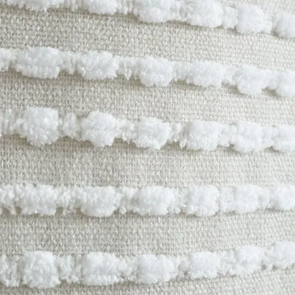 Stab Stitch Cushion - Natural