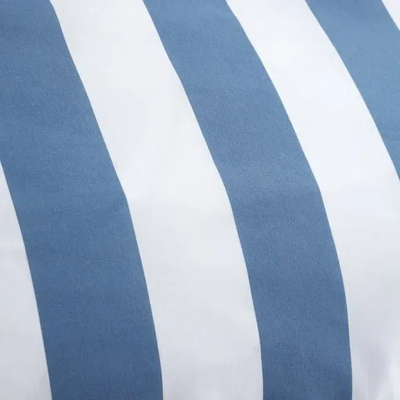 Stripe Duvet Cover Set - Blue, Cotton Blend