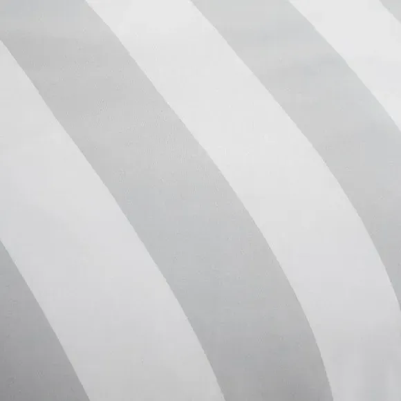 Stripe Duvet Cover Set - Grey, Cotton Blend