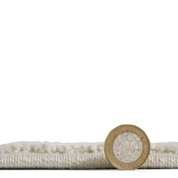 Striped Area Rug Hand-Carved - Grey