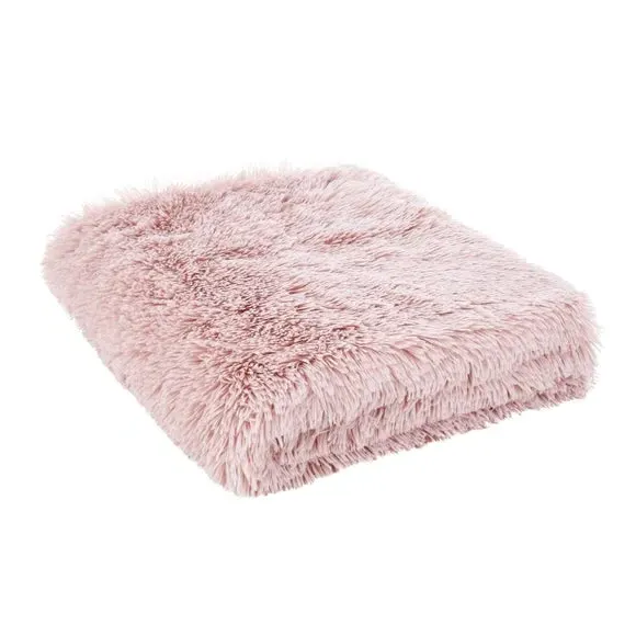Supersize Throw Blanket - Blush, Faux Fur