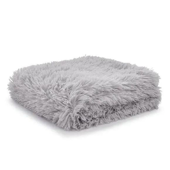 Supersize Throw Blanket - Silver, Faux Fur