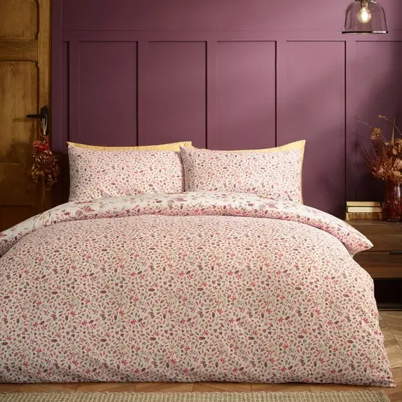 Woodland Fox Duvet Set with Pillowcase - Natural