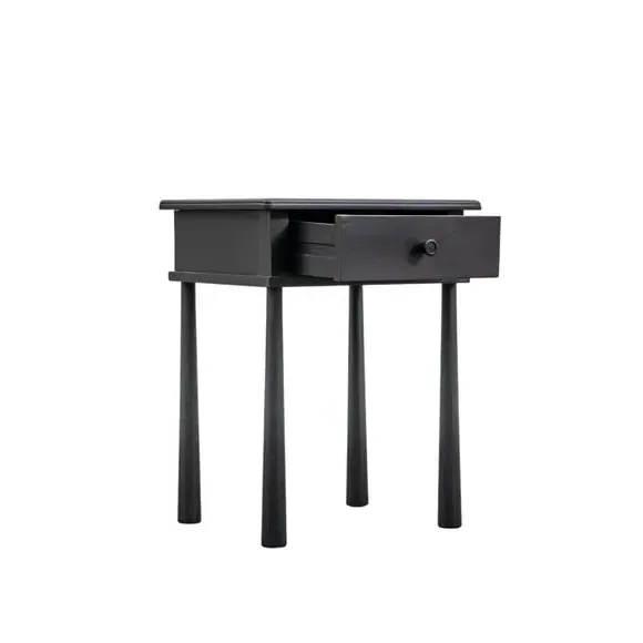 1 Drawer Bedside Table - Black, Oak