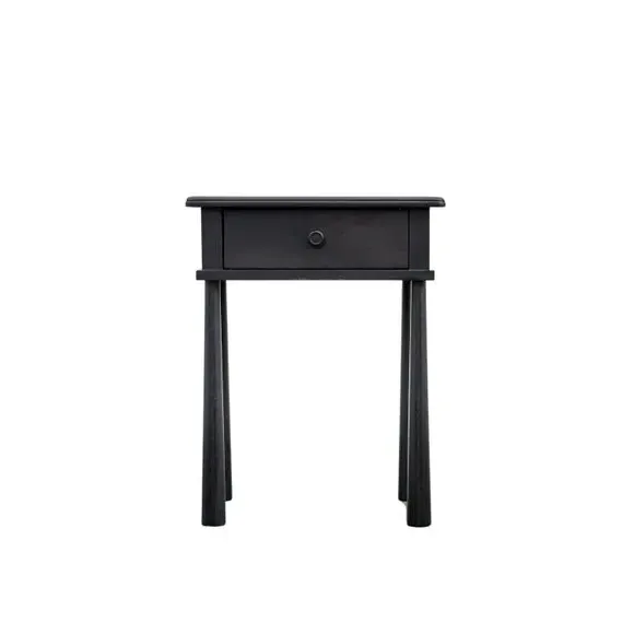1 Drawer Bedside Table - Black, Oak