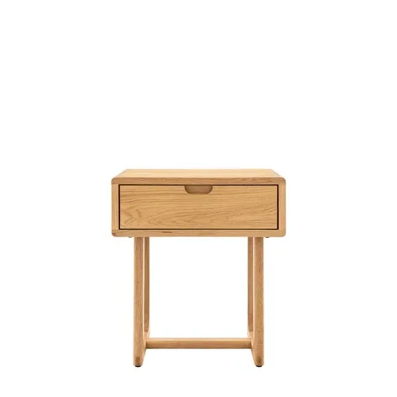 1 Drawer Bedside Table - Natural, Solid Oak
