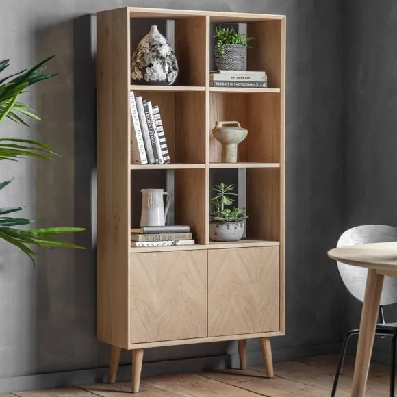 2-Door Cocktail Cabinet - Natural, Oak image