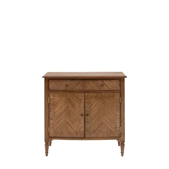 2-Door Sideboard with Drawer - Natural, Mindi Wood