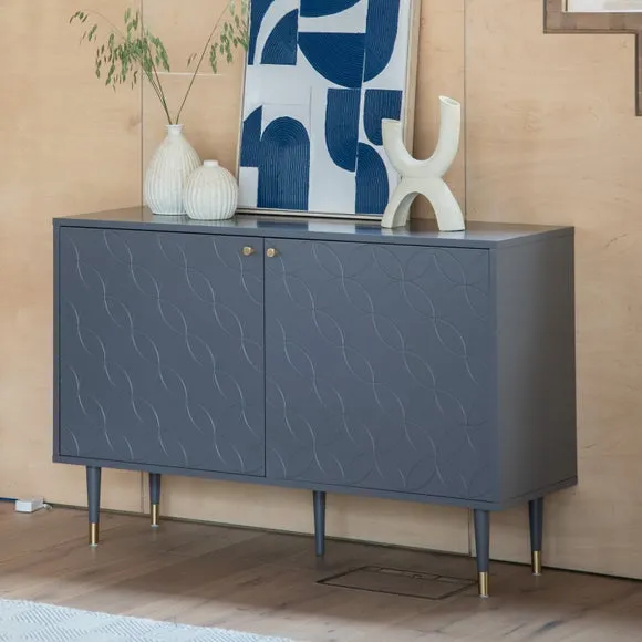 2-Door Sideboard with Storage - Grey, Oak image
