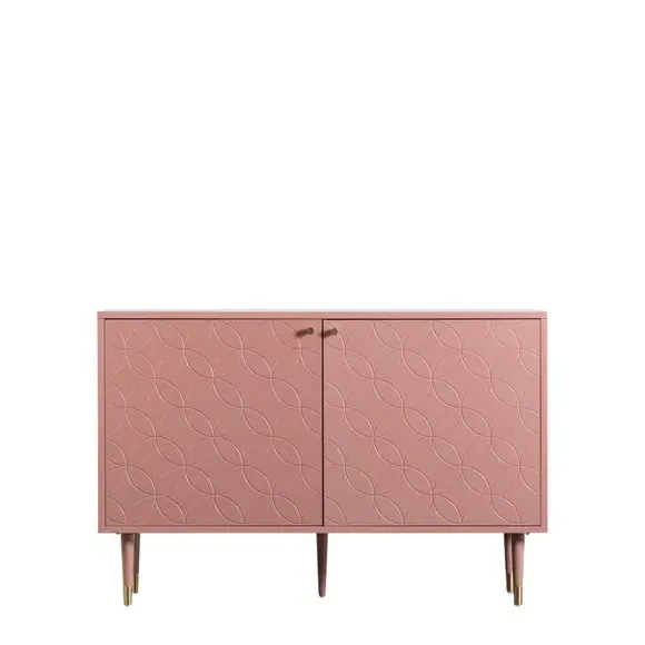 2-Door Sideboard with Storage - Pink, Oak