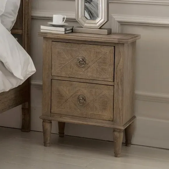 2-Drawer Bedside Table - Natural, Mindy Ash