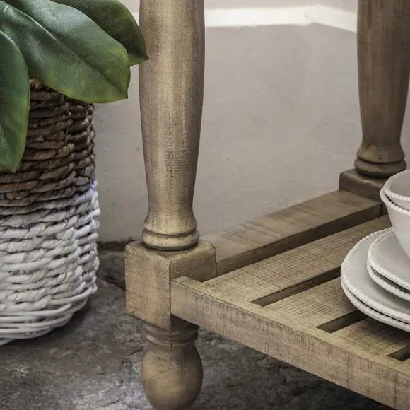 2 Drawer Console Table - Natural, Pine