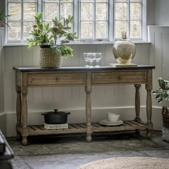 2 Drawer Console Table - Natural, Pine image