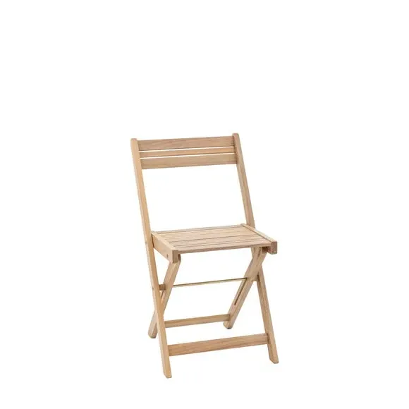 2-Piece Folding Chair Set - Natural, Acacia Wood image