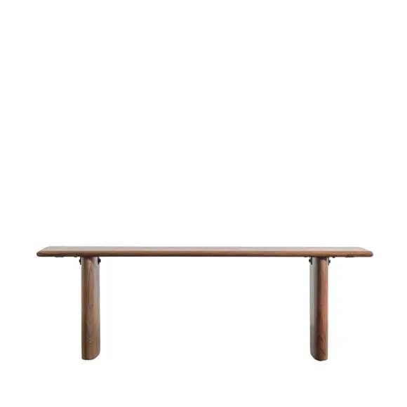 2-Seater Dining Bench - Dark Wood, Acacia