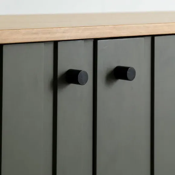 3-Door Sideboard with Storage - Natural, Oak