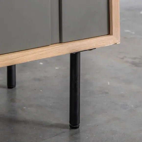 3-Door Sideboard with Storage - Natural, Oak