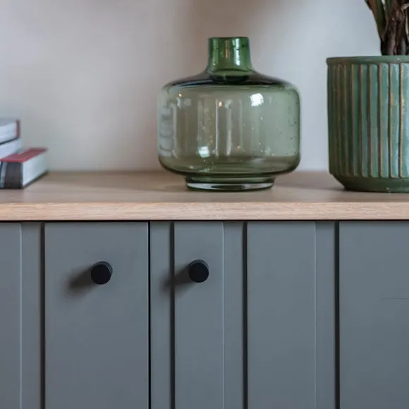 3-Door Sideboard with Storage - Natural, Oak