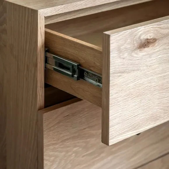 3-Drawer Chest - Natural, Oak Veneer