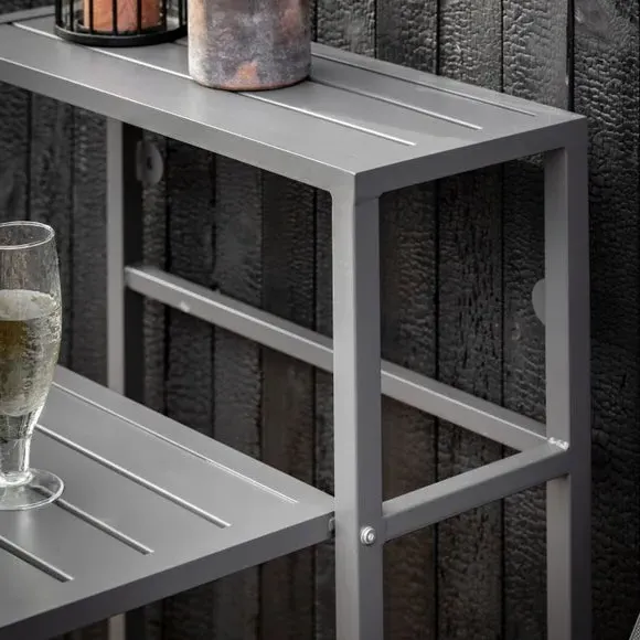 3-Piece Foldable Balcony Set - Charcoal, Steel