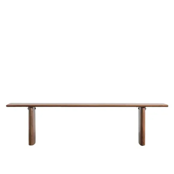3-Seater Dining Bench - Dark Wood, Acacia