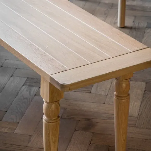 3-Seater Dining Bench - Natural, Oak