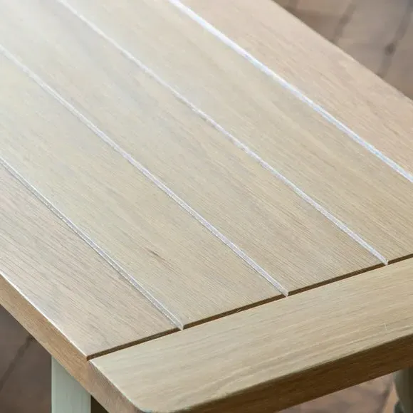 3-Seater Dining Bench - Taupe, Oak