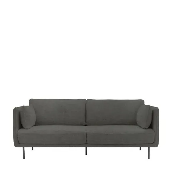 3-Seater Sofa with Metal Legs - Truffle, Velvet image