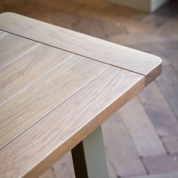 3-Seater Trestle Dining Bench - Taupe, Oak