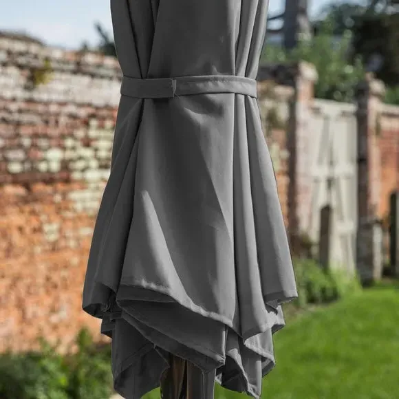 3m Cantilever Parasol with Tilt - Grey, Aluminium