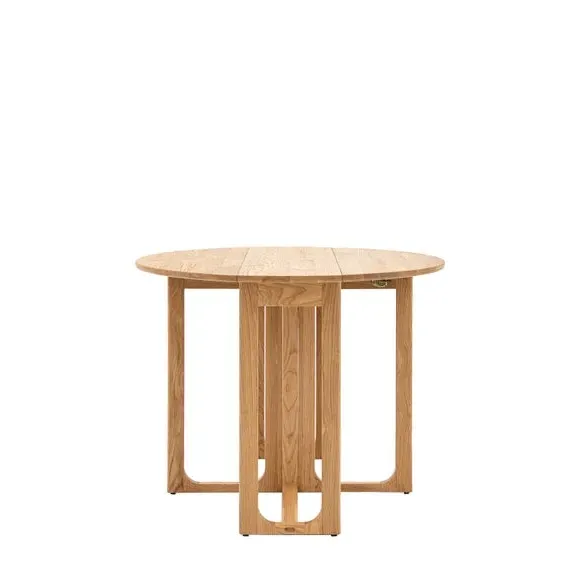 4-6 Seater Folding Dining Table - Light Wood, Oak