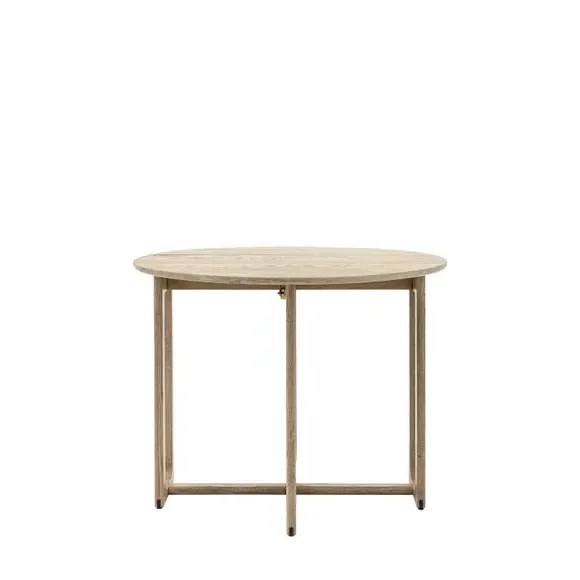 4-6 Seater Folding Dining Table - Smoked, Oak
