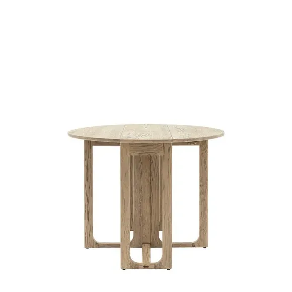 4-6 Seater Folding Dining Table - Smoked, Oak