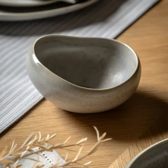 4-Pack Bowls Pebble Glaze - Grey, Ceramic image