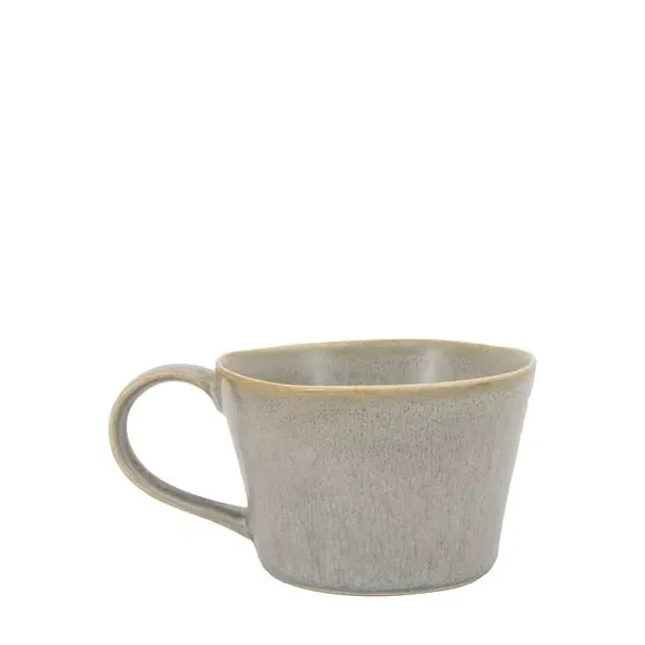 4-Pack Coffee Mugs with Pebble Glaze - Grey