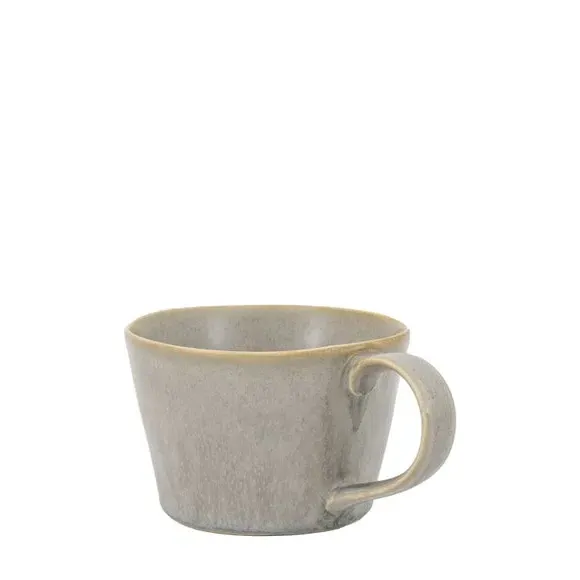 4-Pack Coffee Mugs with Pebble Glaze - Grey