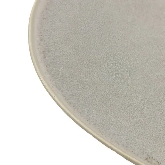 4-Pack Dinner Plates Pebble Glaze - Grey, Ceramic