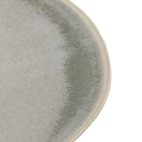 4-Pack Dinner Plates Pebble Glaze - Grey, Ceramic