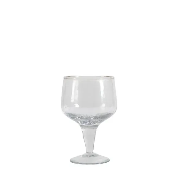 4-Pack Gin Glasses Hammered Design - Clear Glass image