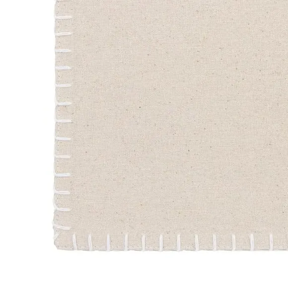 4-Pack Linen Effect Placemats - Cream