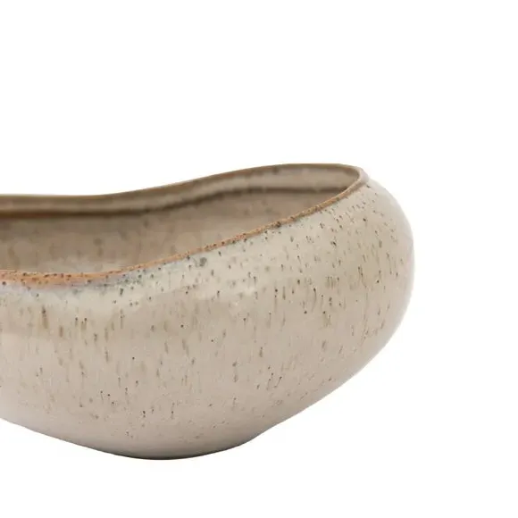 4-Pack Oatmeal Bowls Speckle Glaze - White, Ceramic