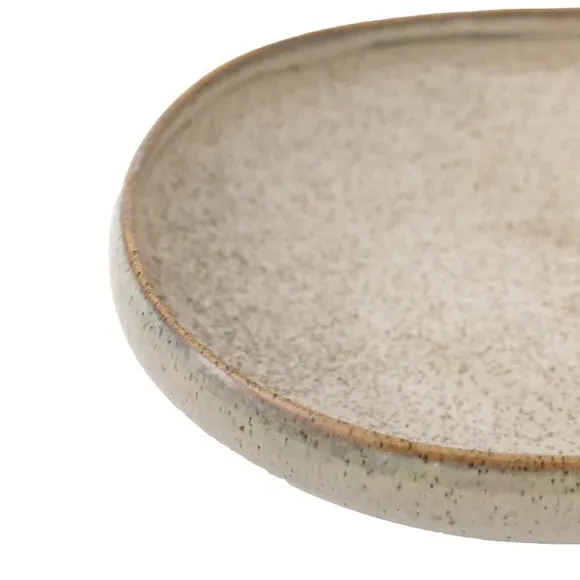 4-Pack Pasta Bowls with Speckle Glaze - Oatmeal