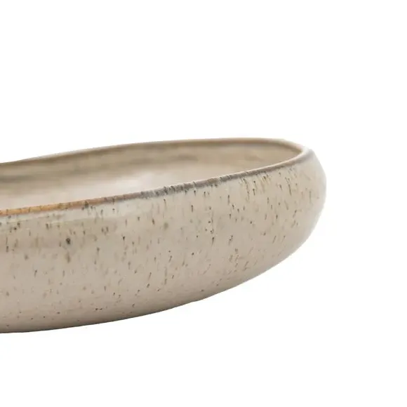 4-Pack Pasta Bowls with Speckle Glaze - Oatmeal