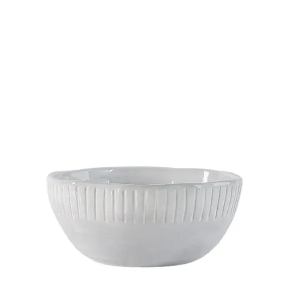 4-Pack Ridged Bowls Set - White, Porcelain image