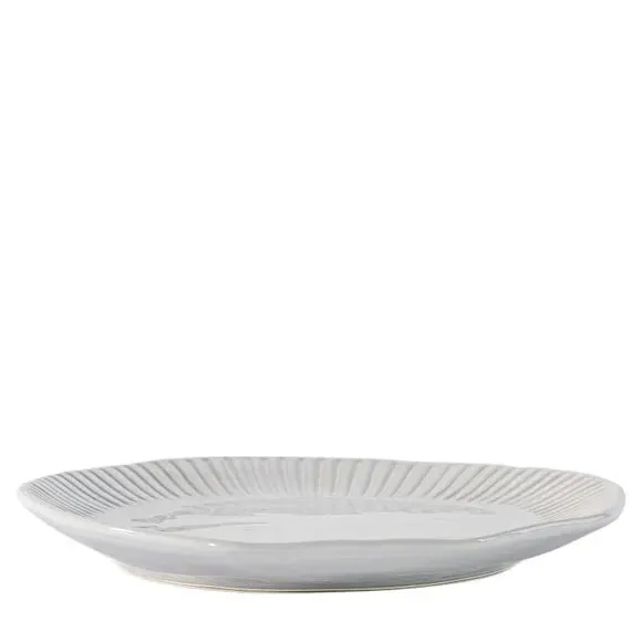 4-Pack Ridged Side Plates - White, Porcelain