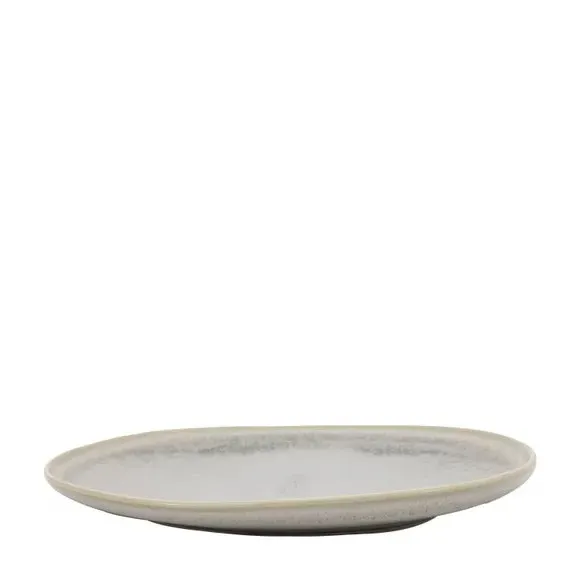 4-Pack Side Plates Pebble Glaze - Grey, Ceramic